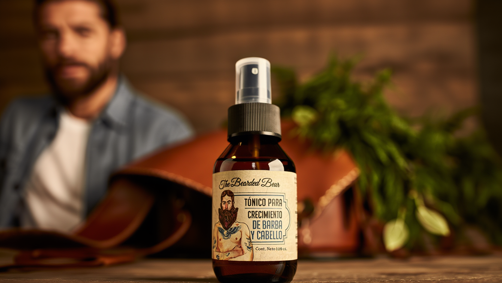 Tónico de crecimiento para barba y cabello