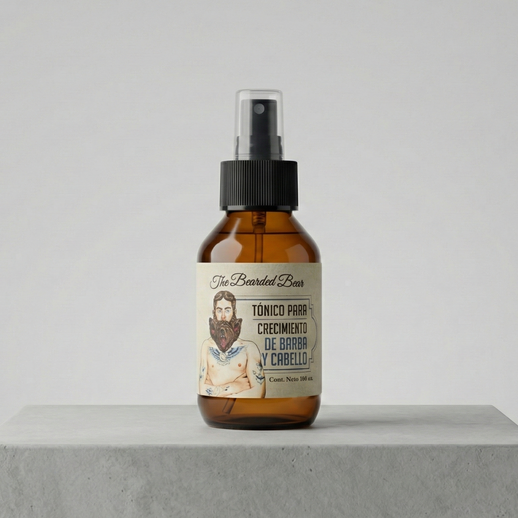Tónico de crecimiento para barba y cabello